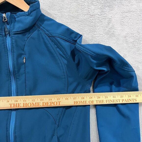 Double Diamond Jacket Softshell Hooded Fleece Lined Womens M Pockets Blue - Picture 6 of 9
